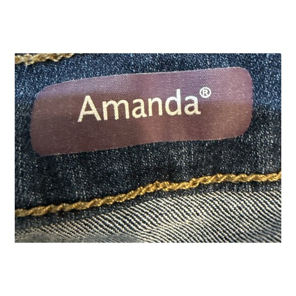 Gloria Vanderbilt Amanda Size 20WP Blue Denim 5-Pocket Button Fly Jeans Pants - Picture 6 of 9